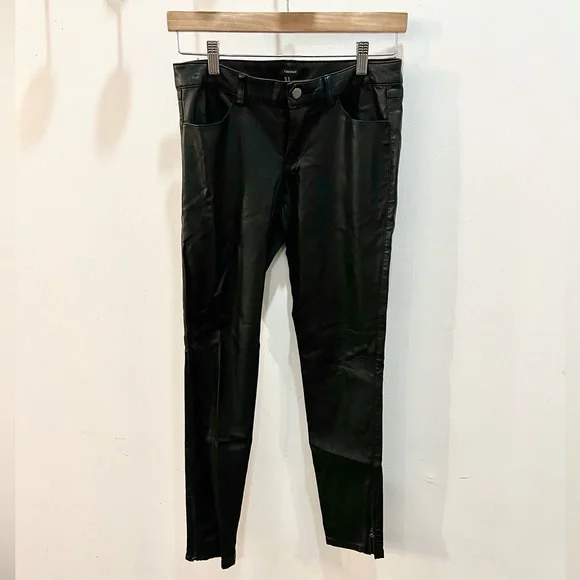 ‼️ NAME YOUR PRICE /// DONATING THU 5/11 ‼️ F21 Vegan Leather Straight-Leg Pants - Picture 2 of 2